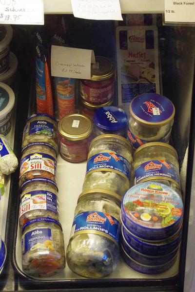 Rollmops, Herring, Matjes, and other canned fish